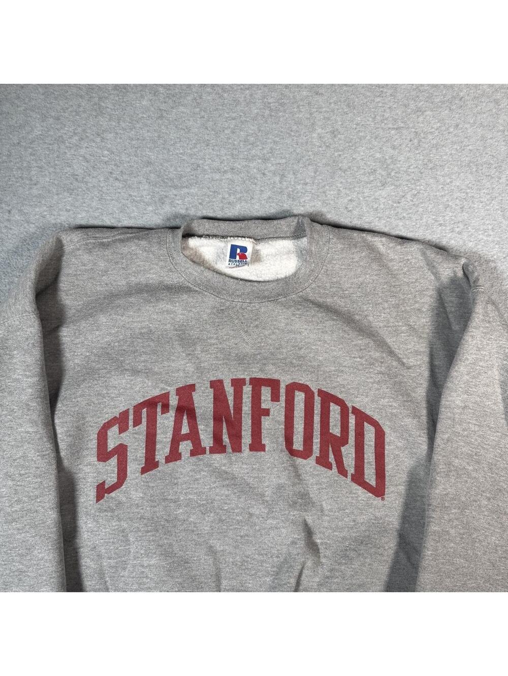 Y2K grey Russel Stanford crewneck